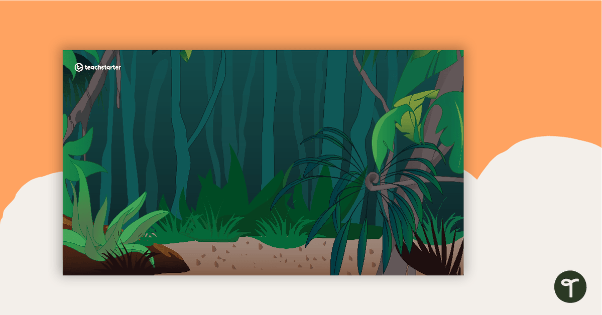 Jungle Themed Video Background for Teachers teaching resource
