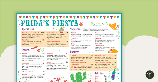 Go to Frida's Fiesta Stimulus – Task Cards teaching resource