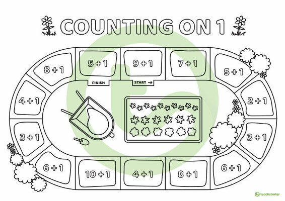 Counting On 1 – Number Facts Board Game teaching resource