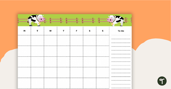 Go to Farm Yard - Monthly Overview teaching resource