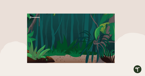 Preview image for Digital Learning Background for Teachers - Jungle - teaching resource