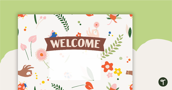 Colourful Insects – Welcome Sign and Name Tags teaching resource