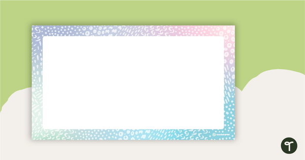 Go to Pastel Dreams – PowerPoint Template teaching resource