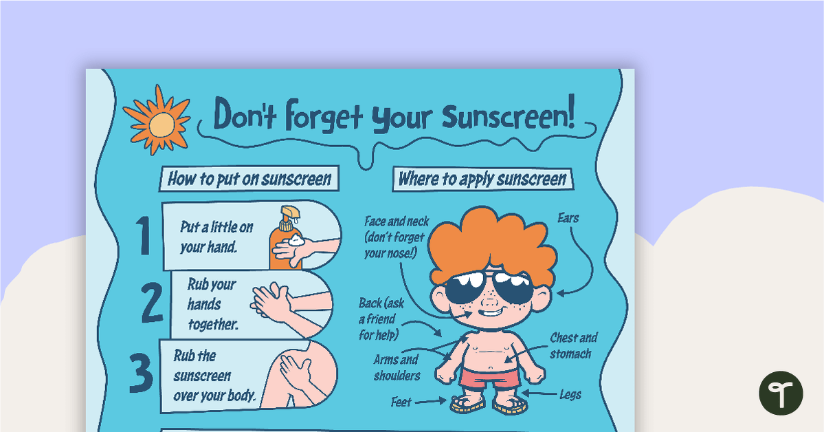 Sun Safety Poster teaching resource