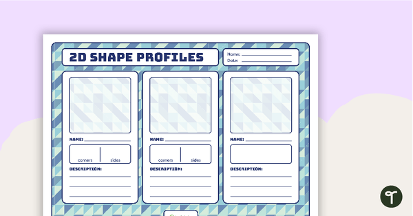 Go to 2D Shape Profiles – Template teaching resource