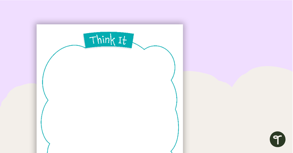 Think It or Say It? - Sorting Activity teaching resource