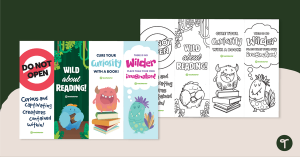 Preview image for Curiosity and Imagination Bookmarks - teaching resource
