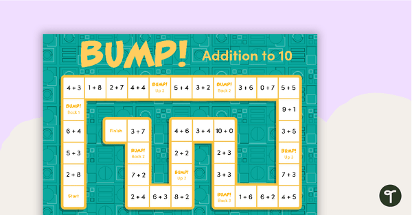 Bump! – Addition to 10 Game teaching resource