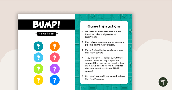 Bump! – Addition to 10 Game teaching resource