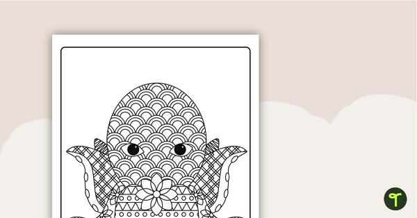 Image of Octopus Mindful Colouring Sheet