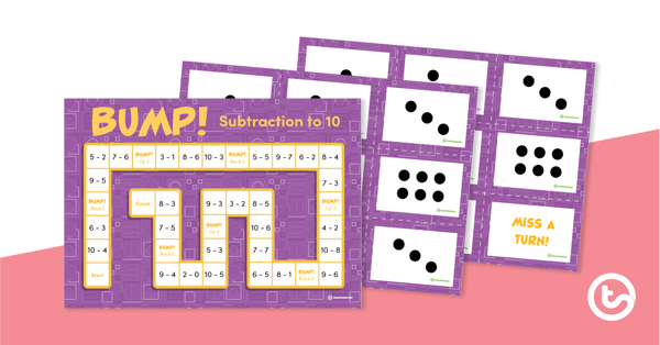 Go to Bump! – Subtraction to 10 Game teaching resource