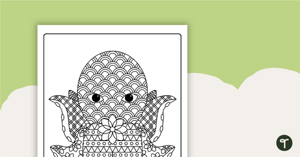 Octopus Mindful Coloring Sheet teaching resource