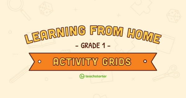 Preview image for Grade 1 – Week 4 Learning from Home Activity Grids - teaching resource