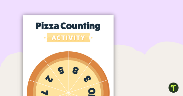 Pizza Counting Activity - Subitising Template teaching resource