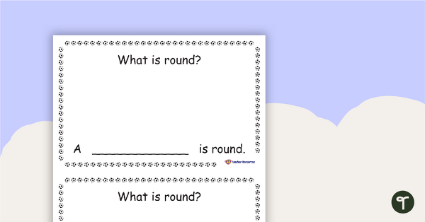 What is Round? Concept Book teaching resource