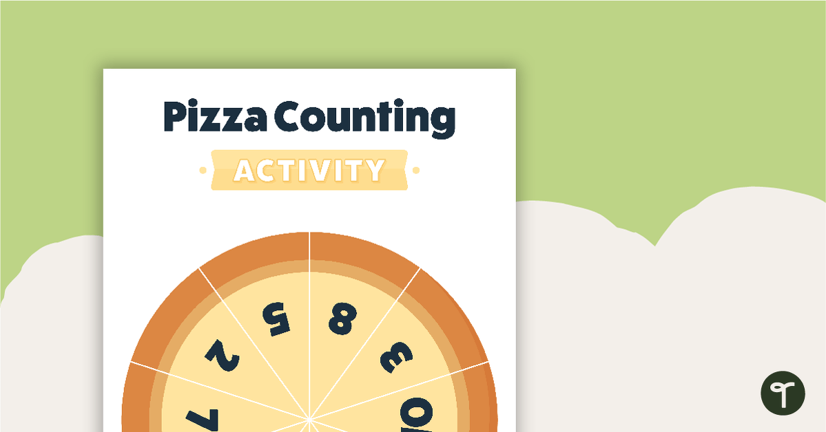 Pizza Counting Activity - Subitising Template teaching resource