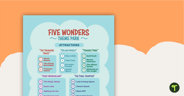 Five Wonders Theme Park: Slither House Sketch – Project teaching resource