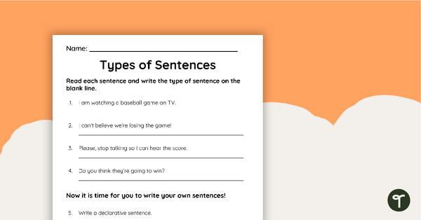 4 types of sentences