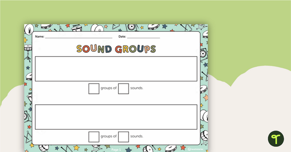 Preview image for Sound Groups Worksheet - teaching resource