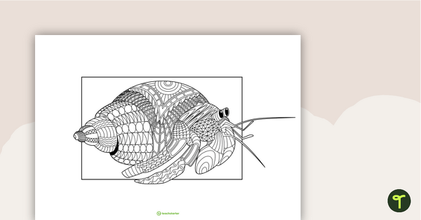 Go to Crab Mindful Colouring In Sheet teaching resource