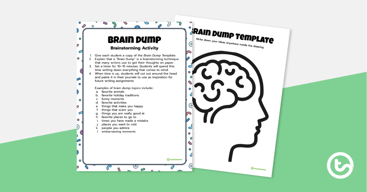 Brainstorming: Brain Dump Activity teaching-resource