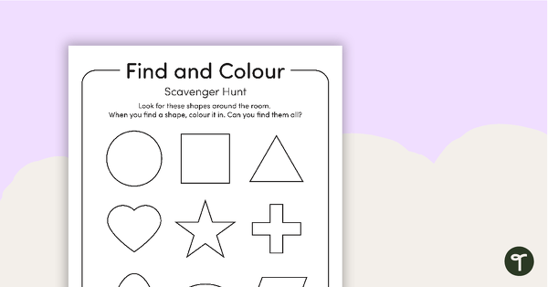 Find and Colour – Scavenger Hunt teaching resource