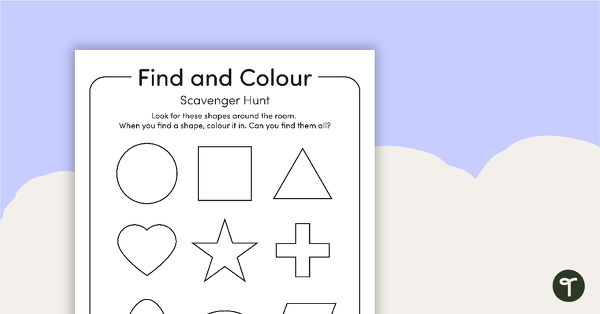 Find and Colour – Scavenger Hunt teaching resource