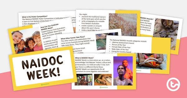Go to NAIDOC Week Assembly PowerPoint teaching resource