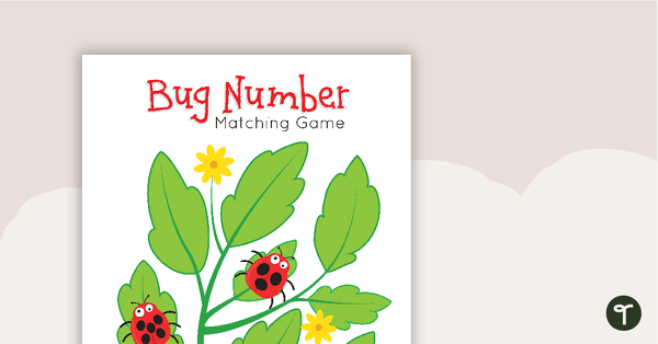 Bug Number Matching Game teaching resource
