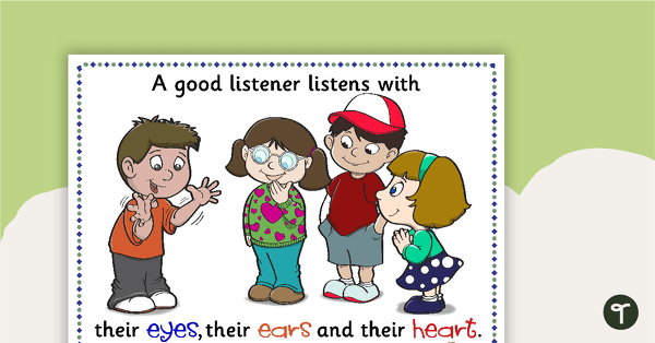 Go to A Good Listener... Posters teaching resource
