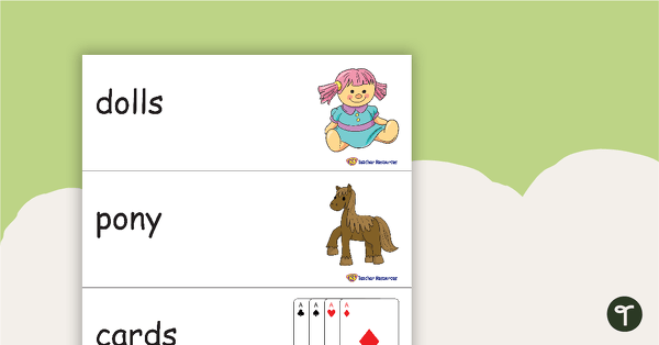 36 Toy Vocabulary Words teaching resource
