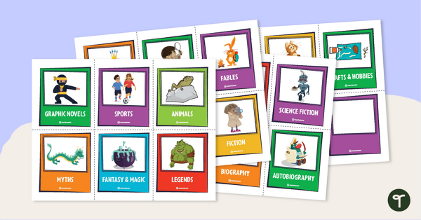 Image of Classroom Library Genre Book Labels