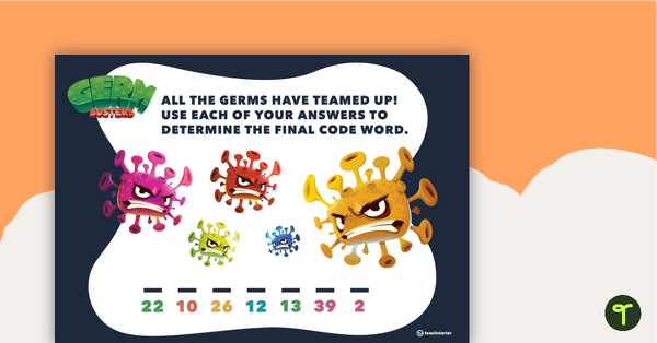 Germ Busters – Code Cracking Game teaching resource