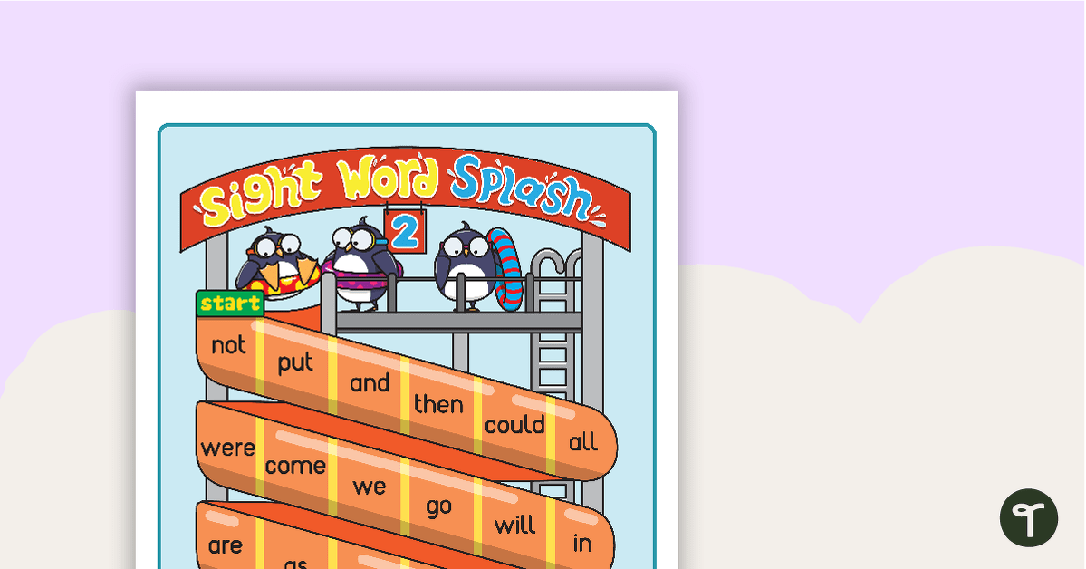 Sight Word Splash Game - Set 2 teaching resource