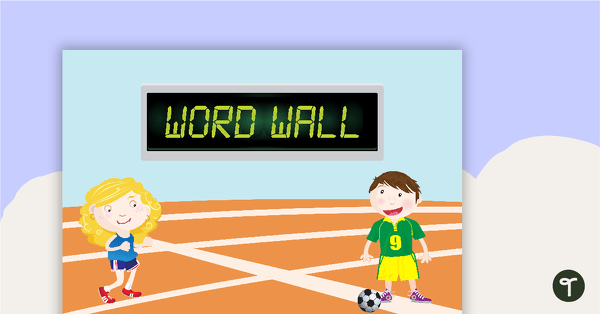 Sports - Word Wall Template teaching resource
