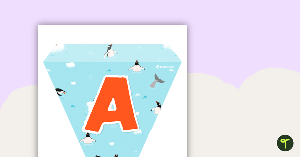 Go to Penguins – Letters and Numbers Bunting teaching resource