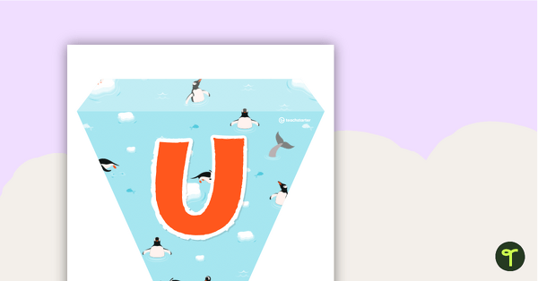 Penguins – Letters and Numbers Bunting teaching resource