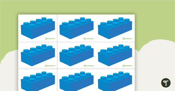 Brick/Block Labels teaching resource
