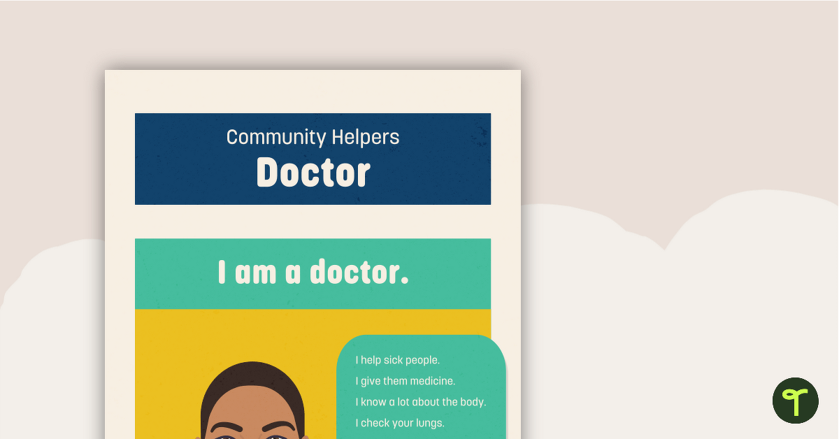 Community Helpers: Doctor – Comprehension Worksheet teaching resource