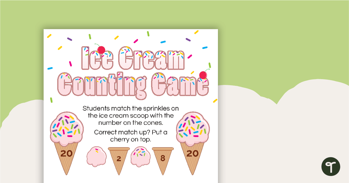 Ice Cream Counting Game teaching resource