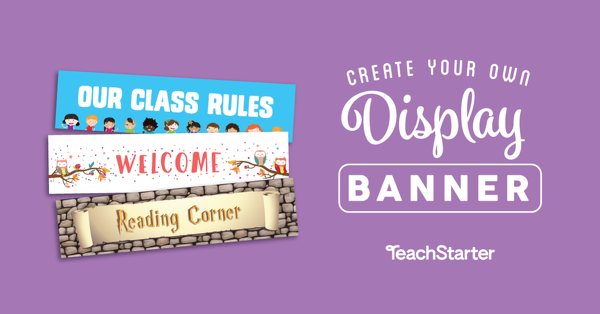 Go to Classroom Display Banner Designer widget