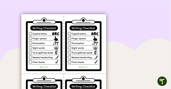 Go to General Writing Checklist teaching resource
