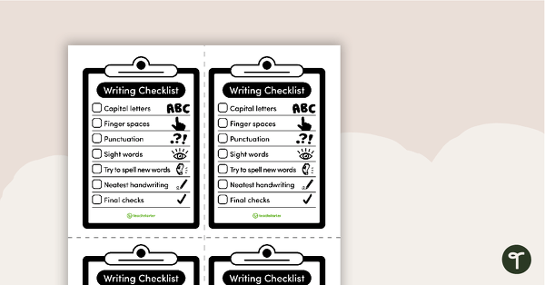 Preview image for General Writing Checklist - teaching resource