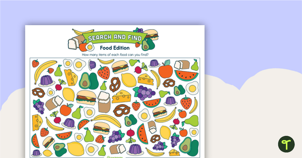 Go to Search and Find – Food Edition teaching resource