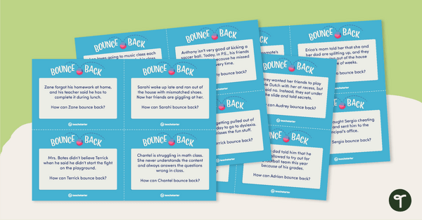 Go to Bounce Back - Resiliency Task Cards teaching resource