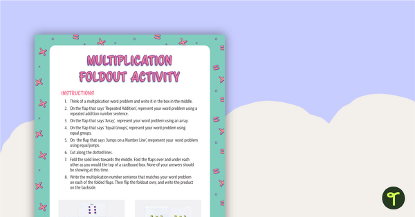 Go to Multiplication Foldout Activity teaching resource
