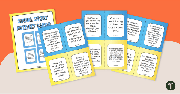 Social Stories - Activity Cards teaching resource