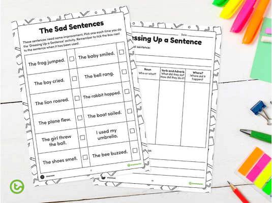Glorious Grammar (Early Years) Volume 1 – Worksheet Book teaching resource