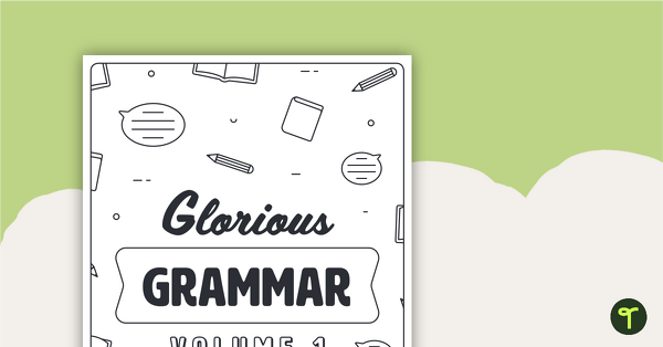 grammar book clipart