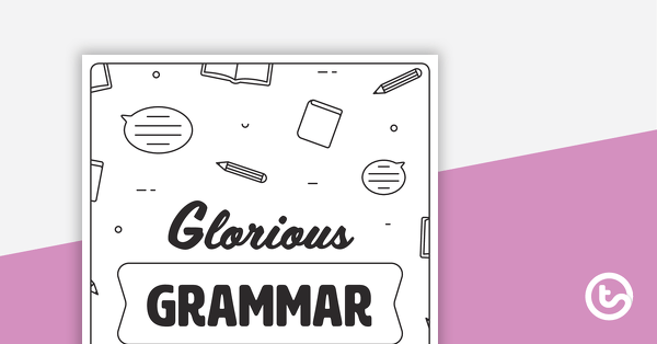 Go to Glorious Grammar (Early Years) Volume 1 – Worksheet Book teaching resource
